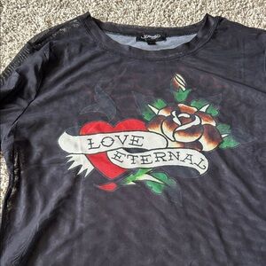 Black Love Eternal Graphic Top
